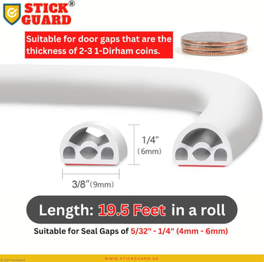 Door seal strip- long roll for door gaps